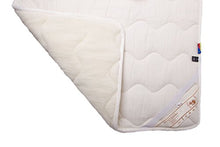 Coprimaterasso per bambini in lana merino trapuntato 60 x 140 cm