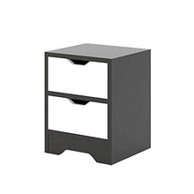 Comodino Nero Bedside Drawer Comodino 2 cassetti Comodino Comodino Nero Arredamento Moderno (Colore : Nero, Dimensione : 30 * 31.5 * 41.2cm)