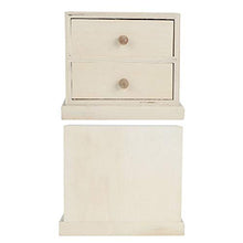 nobrands Scatola portaoggetti - Scatola portaoggetti da Tavolo Semplice in Legno Custodia per Organizer per Documenti di Gioielli per Cosmetici con cassetti