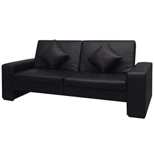 vidaXL Divano Letto Pelle Sintetica Nero Divanetto Poltrona Sofà Canapé Sala