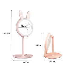 CFPPX Specchio Trucco con LED, Staccabile Specchio Cosmetico Ingranditore 7X con Luci, Portatile Makeup Mirror, Specchio da Rotazione a 180°,Bianca