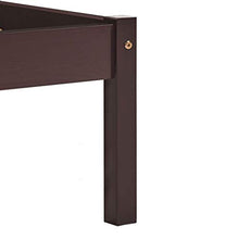 FAMIROSA Giroletto con 2 Cassetti Marrone Scuro Legno di Pino 120x200 cm-0608