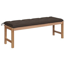 vidaXL Panca da Giardino con Cuscino Talpa 150 cm in Legno di Teak