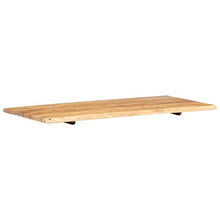 FAMIROSA Piano per Lavabo Bagno in Massello di Acacia 120x55x2,5 cm