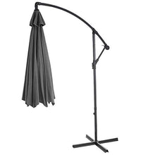 Mendler Ombrellone Giardino Spiaggia Acerra 3m con Base Grigio