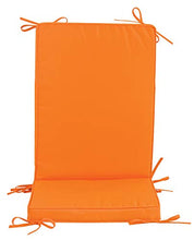 :CUSCINI CUSCINO PER POLTRONE DA GIARDINO O SEDIE DA GIARDINO ARANCIONE VERDE MELA ECRU' BORDEAUX (ARANCIONE) PZ.4
