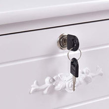 FEANG Comodino di Legno Solido Elegante Comodino con 2 cassetti Mobili Camera Bagagli Comodino Tavolino Laterale