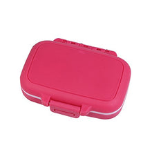Jsdoin - Confezione da 3 custodie per pillole, alla moda, per pillole e pillole, con 3 scomparti rimovibili (blu + verde + rosso)