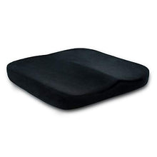 Greatangle Comodo Cuscino Piatto Cuscino Anca Anti emorroidi Memory Foam Home Office Sedia per Auto Cuscino per Sedile Panno di Taglio Nero