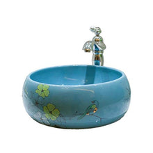 Jgophu Lavabo in ceramica semplice stile pastorale Lavabo Artigianale sopra lavello