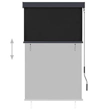 vidaXL - Tenda avvolgibile per esterni, 100 x 250 cm, colore: Antracite