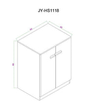 Mobile lavabo bianco a 2 ante, 600 mm, per lavabo da pavimento