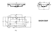 Set di mobili da bagno Malema in antracite con frontale arrotondato 5 pz.