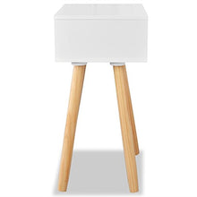Tidyard Comodini Moderni Design, Comodini Set 2 pz in Massello di Pino 40x30x61 cm Bianchi