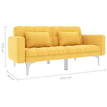 FAMIROSA Divano Letto Giallo in Tessuto
