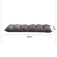 Divano Cuscino Lazy Couch Tatami Cuscino Balcone Computer Bed Waist Chair per Soggiorno e Ufficio (Color : Gray, Size : 130 * 53 * 13cm)