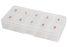 SaySure - Plastic False Clear Compartments Nail Tips Storage Box