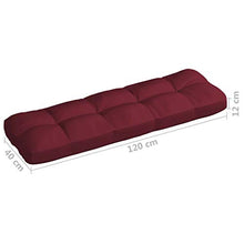 vidaXL Cuscini per Divano Pallet 7 pz Rosso Vino