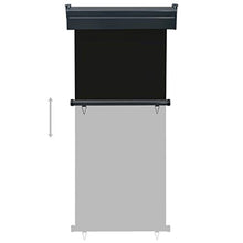 vidaXL - Tenda da sole laterale per balcone, 80 × 250 cm, colore: Nero