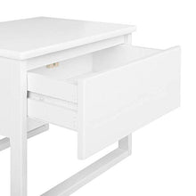 Beliani Comodino in Legno di Pino Bianco con Cassetto 43 x 50 cm Giulia