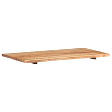 FAMIROSA Piano per Lavabo Bagno in Massello di Acacia 100x55x2,5 cm