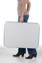 Camp Active - Tavolo Pieghevole in Alluminio, Argento, 75 x 55 x 60 cm, Regolabile in Altezza