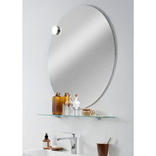 Fackelmann Set di mobili da bagno marroni, 5 pezzi Lima con lavabo sospeso in ghisa 80 cm & specchio da bagno & ripiano in vetro