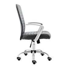 zvcv Sedia da Ufficio ergonomica, Sedia da conferenza Girevole con Schienale Alto e braccioli per postazione di Lavoro da scrivania per Computer, B.