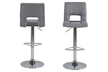 Amazon Brand - Movian Sarnen - Set da 2 sgabelli da bar, 52 x 41,5 x 115 cm, grigio