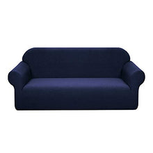 Granbest - Copridivano impermeabile a 4 posti, elastico, per divano, protezione antiscivolo (4 posti, blu navy)