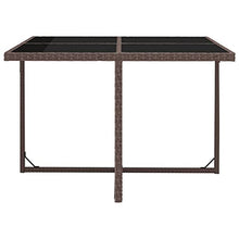 vidaXL Set da Pranzo da Giardino 13 pz Polyrattan Marrone Tavolo Sedie Cuscini