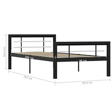 SKM Giroletto Nero e Bianco in Metallo 100x200 cm