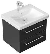 Mobile bagno con lavabo Villeroy & Boch Subway 2.0 60cm nero satinato