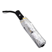 Oumefar Ombrellone Mini 3 Pieghevole Anti UV Colla Argento