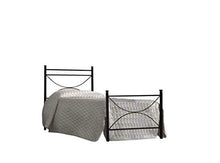 Letto Singolo in Ferro BATTUTO, Modello Matilde, Vari Colori, 100% Made in Italy (Nero, Sfumature Oro)