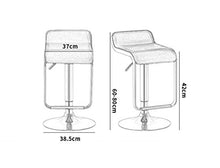 Zhou-WD Altezza Regolabile Girevole Sedia, Senza Pelle bracciolo PU Bar Stool Business Hall del Medico Clinica Sala da Gioco Sgabello Sgabelli da Bar (Color : B, Size : 60-80CM)