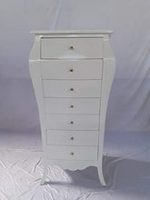 Louises Barock Rokoko - Cassettiera in stile antico, colore: bianco, altezza 144 cm