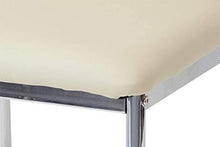 Albatros 2939 Verona Set di 4 sedie da Pranzo, Beige, Piede Cromato, SGS Tested