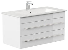 Mobile bagno con lavabo Villeroy & Boch Venticello 100cm bianco lucido