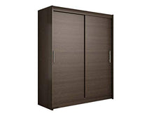 Armadio con ante scorrevoli Westa I per camera da letto moderno e con ante scorrevoli, per camera da letto (choco)
