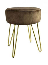 Decostar - Sgabello ro Cheswold, 35 x 35,5 x 44 cm, colore: Marrone