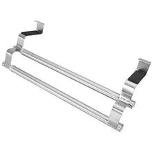 Portasciugamani Samfox, portasciugamani da bagno a scomparsa in acciaio inox, appendiabiti per bagno(Double bar)