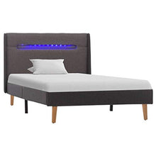 SKM Giroletto con LED Grigio in Tessuto 100x200 cm