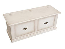 Homemania 1061_PF Cassapanca Zeus, Bianco in MDF, 120 x 42 x 50 cm
