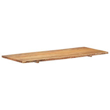 FAMIROSA Piano per Lavabo Bagno in Massello di Acacia 140x55x2,5 cm
