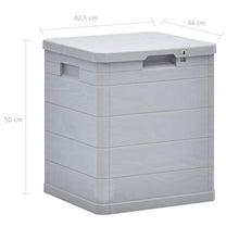 E E-NICES Baule da Giardino 90 L Grigio Chiaro