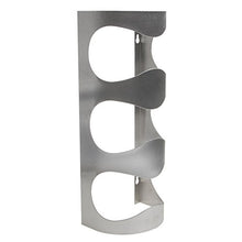 Henan - Supporto da parete in acciaio INOX, per 3/4 bottiglie