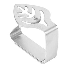 Omabeta Squisita Clip per tovaglie Facile da Usare per Ristorante(Leaf)