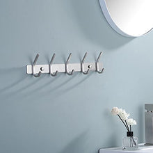 Umi. Essentials Wall-Mounted Brushed Stainless Steel 5-Hook Towel/Coat Rack