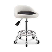 WYF-Versione aggiornata Sgabello da Bar Rotondo in Pelle Pu Poltrona da Massaggio con Schienale Regolabile in Altezza Sgabello Parrucchiere Manicure Salone di Bellezza Salone Bar Sedia 5 Colpi